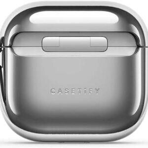 CASETiFY Mirror AirPods (4th Gen) Case with Ring - Silver